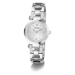Guess Ginger Horse-bit Chain Silver Tone Ladies Watch